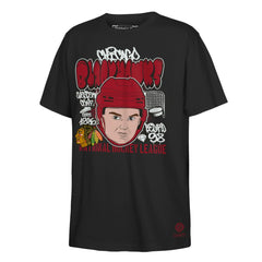 Connor Bedard Chicago Blackhawks Mitchell & Ness Youth Caricature T-Shirt On Sale