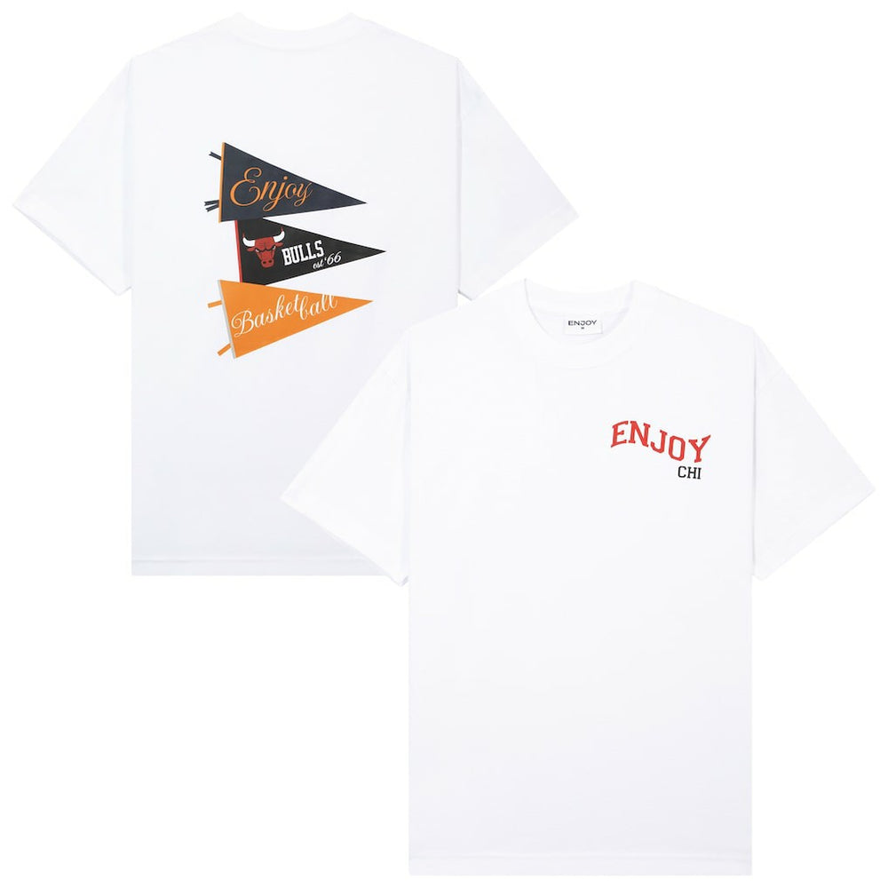 Enjoy Basketball x Chicago Bulls Unisex Hoop Enthusiast Capsule Collection T-Shirt - White outlet On Sale