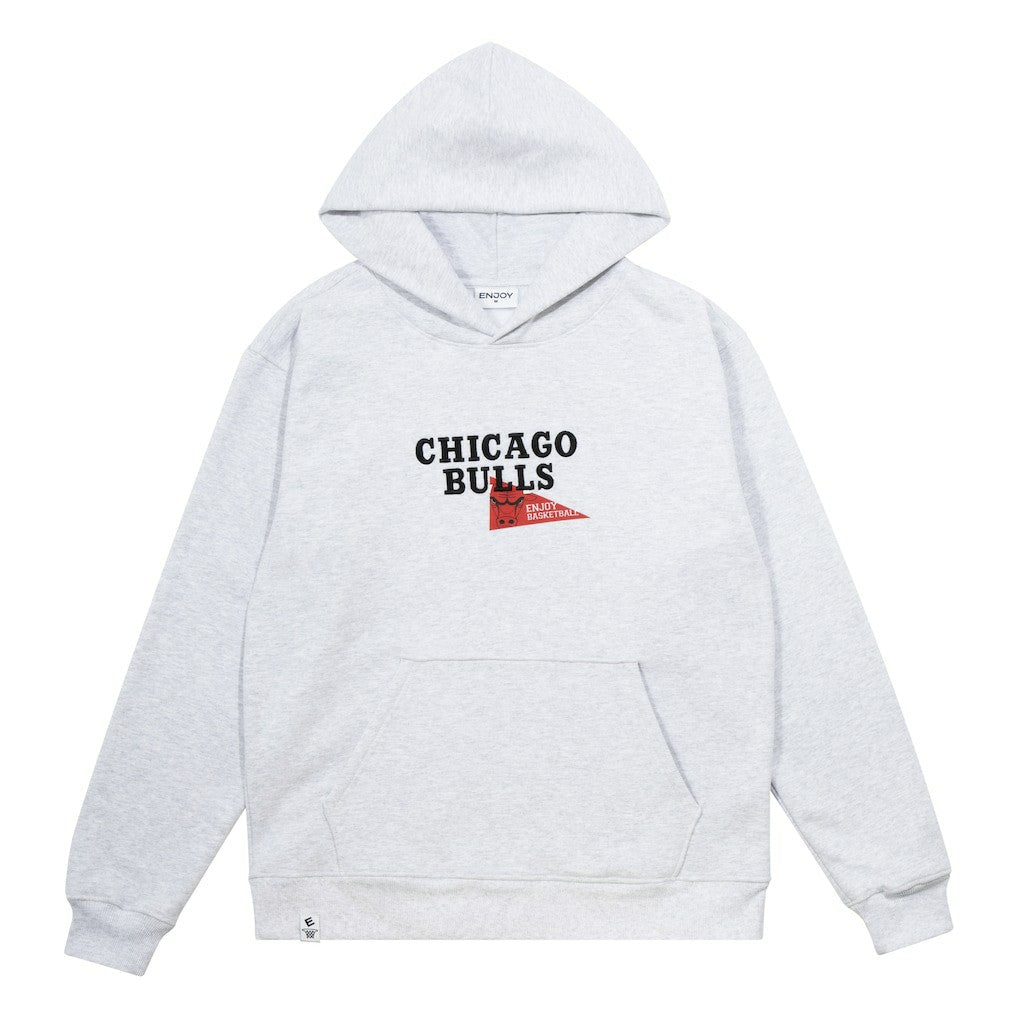 Enjoy Basketball x Chicago Bulls Unisex Hoop Enthusiast Capsule Collection Pullover Hoodie - Heather Gray on sale On Sale