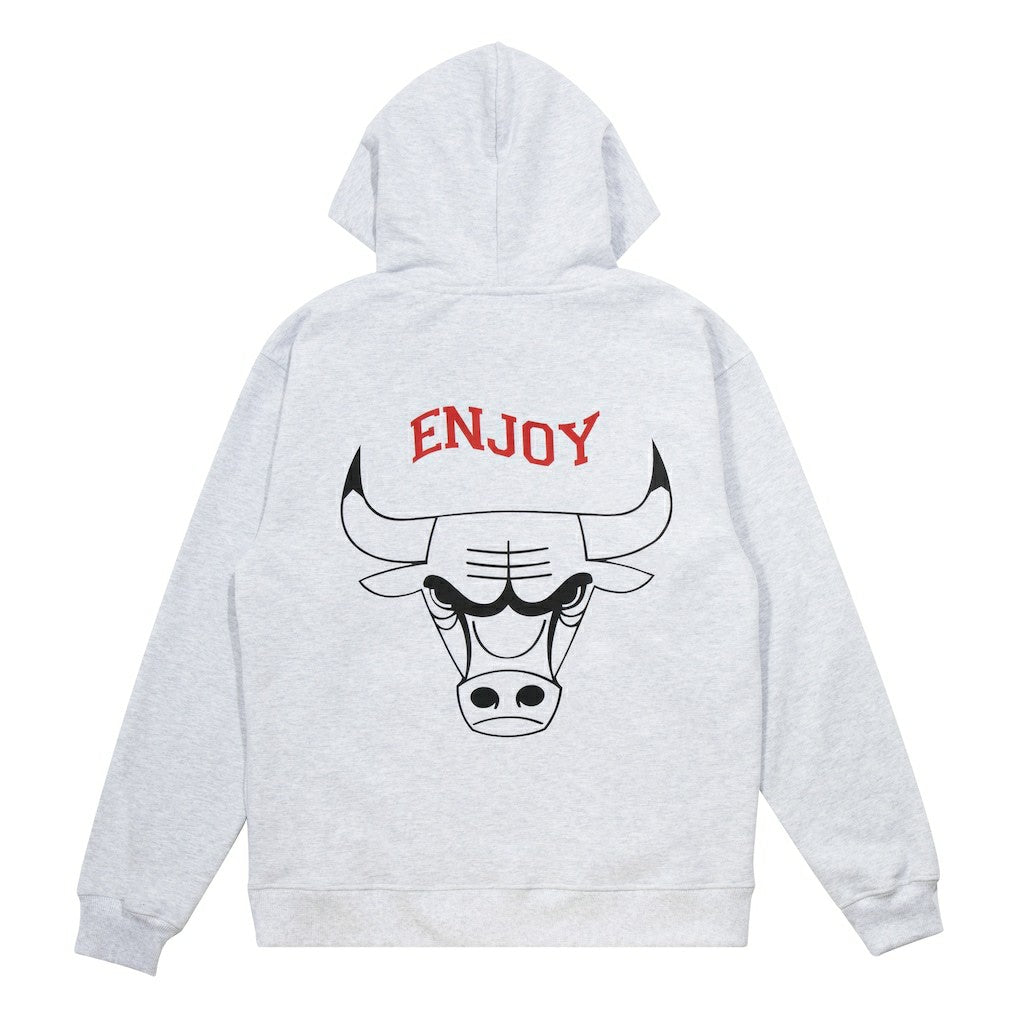 Enjoy Basketball x Chicago Bulls Unisex Hoop Enthusiast Capsule Collection Pullover Hoodie - Heather Gray on sale On Sale