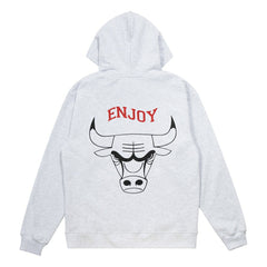 Enjoy Basketball x Chicago Bulls Unisex Hoop Enthusiast Capsule Collection Pullover Hoodie - Heather Gray on sale On Sale