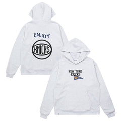 Enjoy Basketball x New York Knicks Unisex Hoop Enthusiast Capsule Collection Pullover Hoodie - Heather Gray outlet On Sale