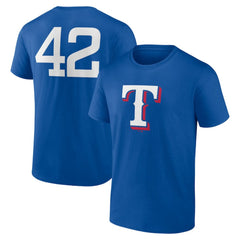 Texas Rangers Jackie Robinson Day Name & Number T-Shirt | MLB Outlet