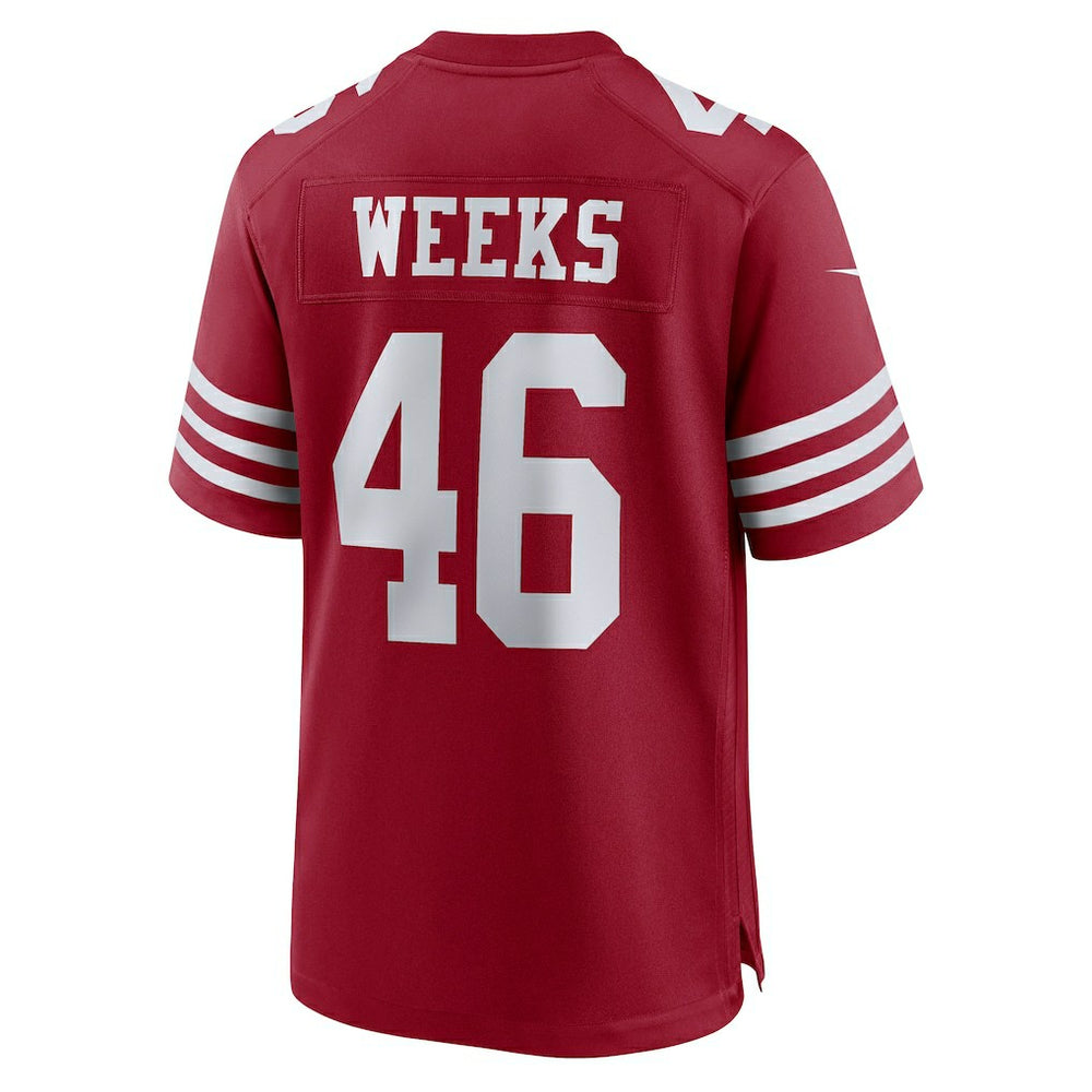 San Francisco 49ers Nike Jon Weeks  Team Game Jersey