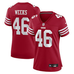 San Francisco 49ers Nike Jon Weeks  Women's Team Game Jersey