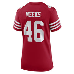 San Francisco 49ers Nike Jon Weeks  Women's Team Game Jersey