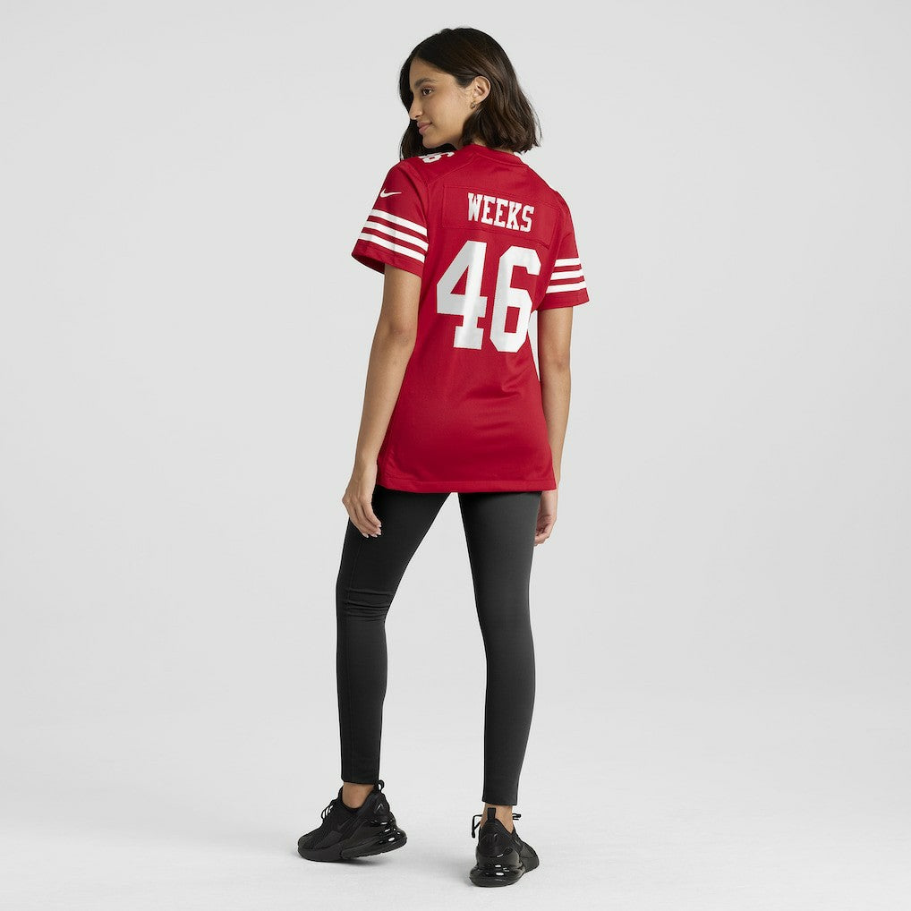 San Francisco 49ers Nike Jon Weeks  Women's Team Game Jersey