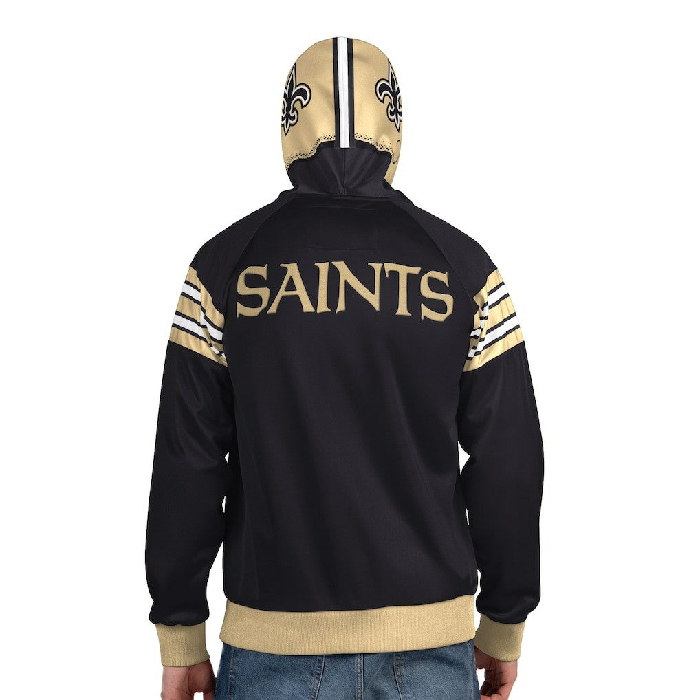 New Orleans Saints  Pro Player Helmet Full-Zip Hooded Track Jacket