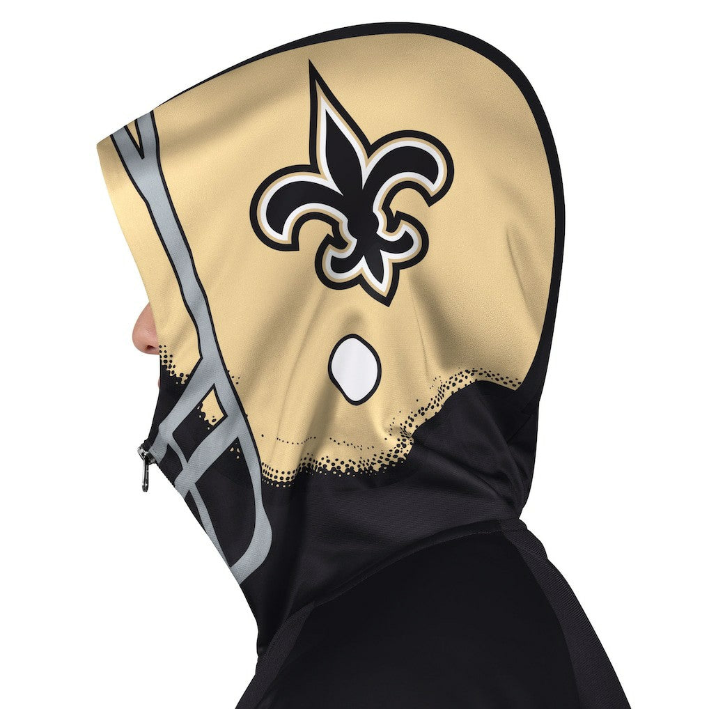 New Orleans Saints  Pro Player Helmet Full-Zip Hooded Track Jacket