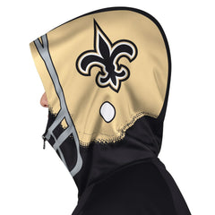 New Orleans Saints  Pro Player Helmet Full-Zip Hooded Track Jacket