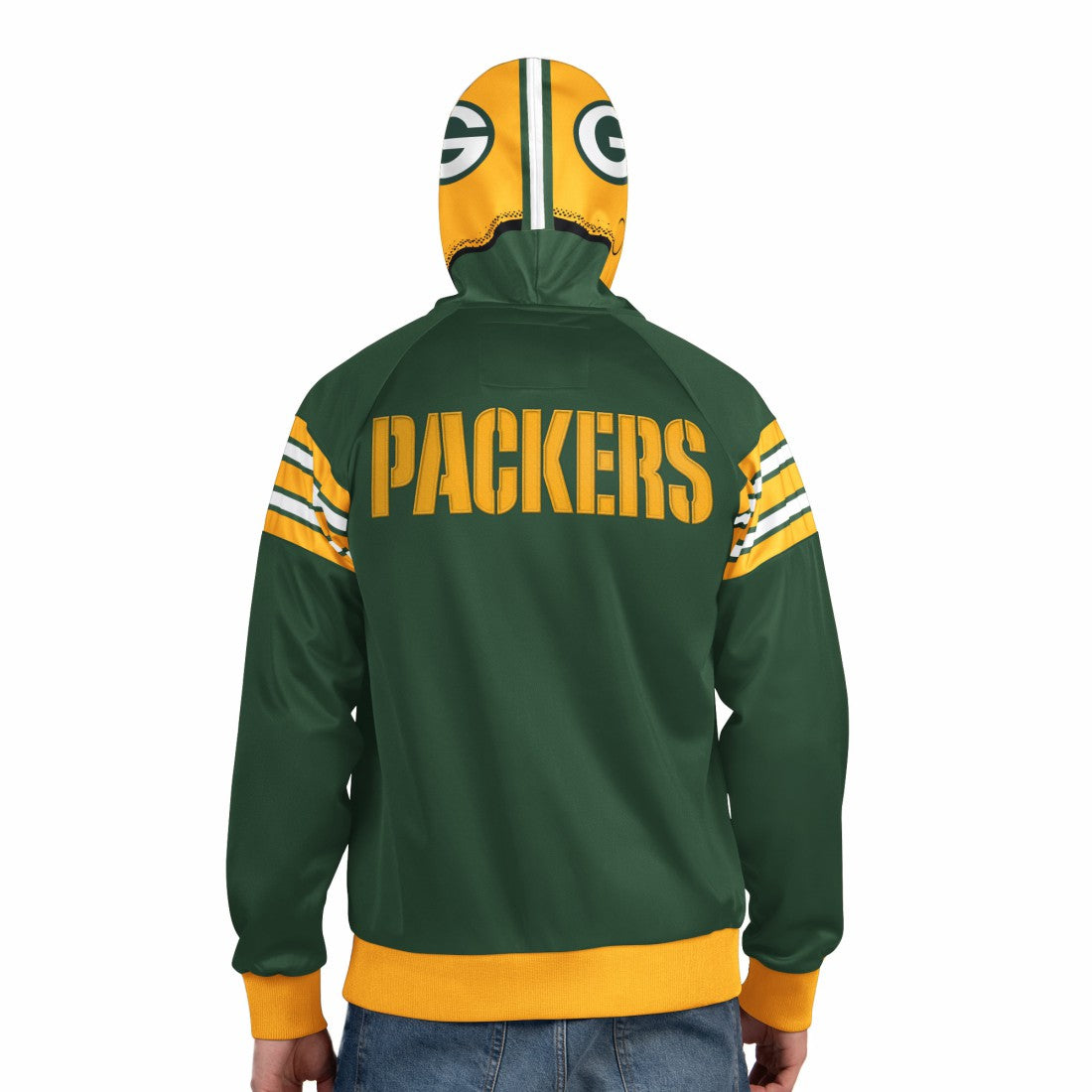 Green Bay Packers  Pro Player Helmet Full-Zip Hooded Track Jacket