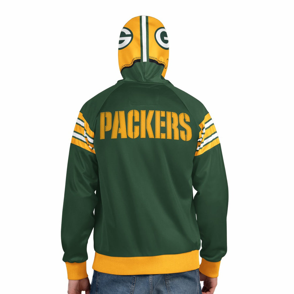 Green Bay Packers  Pro Player Helmet Full-Zip Hooded Track Jacket