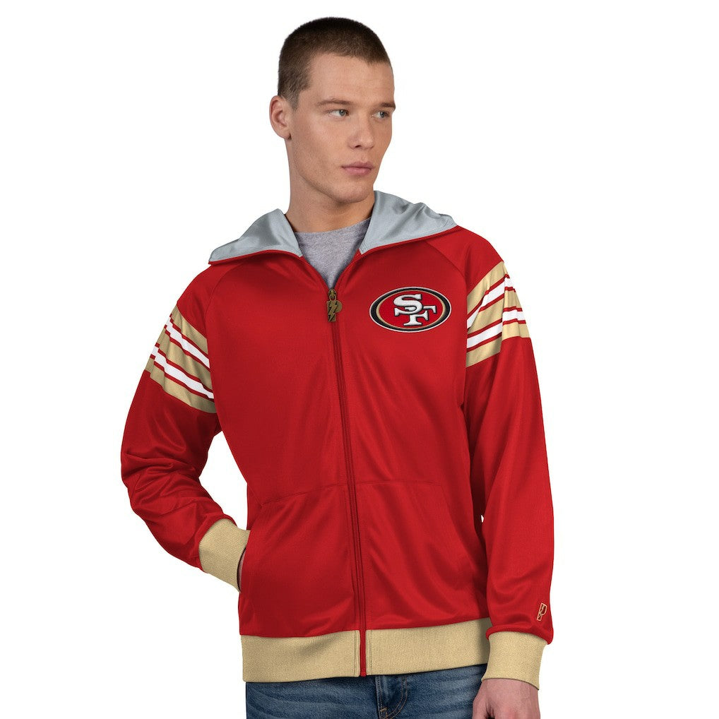 San Francisco 49ers  Pro Player Helmet Full-Zip Hooded Track Jacket