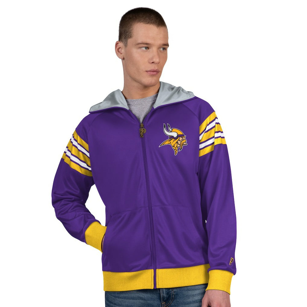 Minnesota Vikings  Pro Player Helmet Full-Zip Hooded Track Jacket