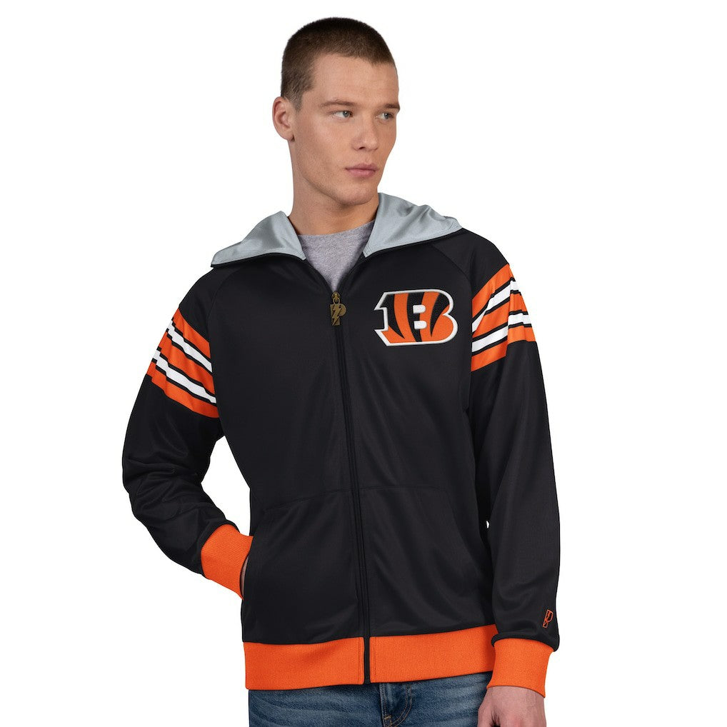 Cincinnati Bengals  Pro Player Helmet Full-Zip Hooded Track Jacket