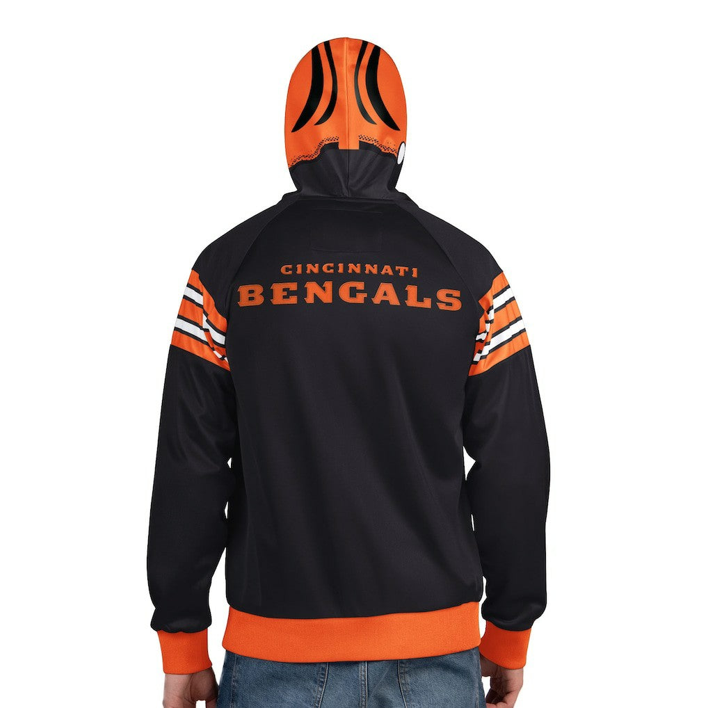 Cincinnati Bengals  Pro Player Helmet Full-Zip Hooded Track Jacket