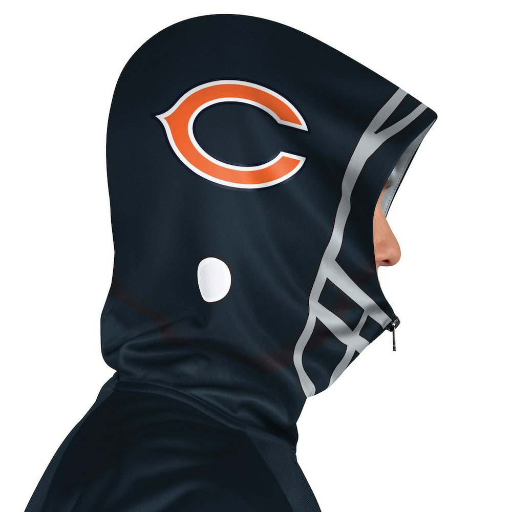 Chicago Bears  Pro Player Helmet Full-Zip Hooded Track Jacket