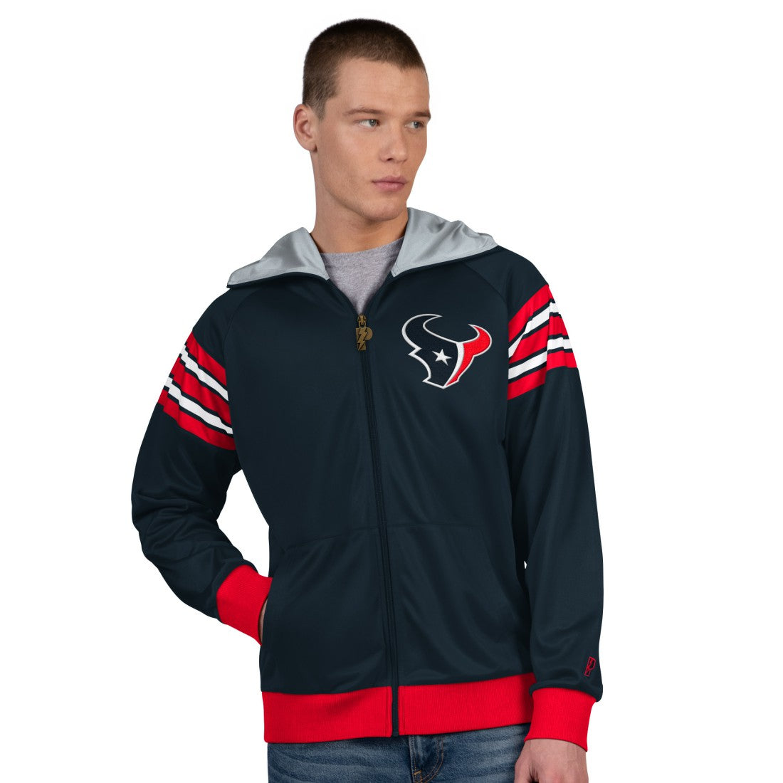 Houston Texans  Pro Player Helmet Full-Zip Hooded Track Jacket