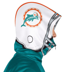 Miami Dolphins  Pro Player Retro Helmet Full-Zip Hooded Track Jacket