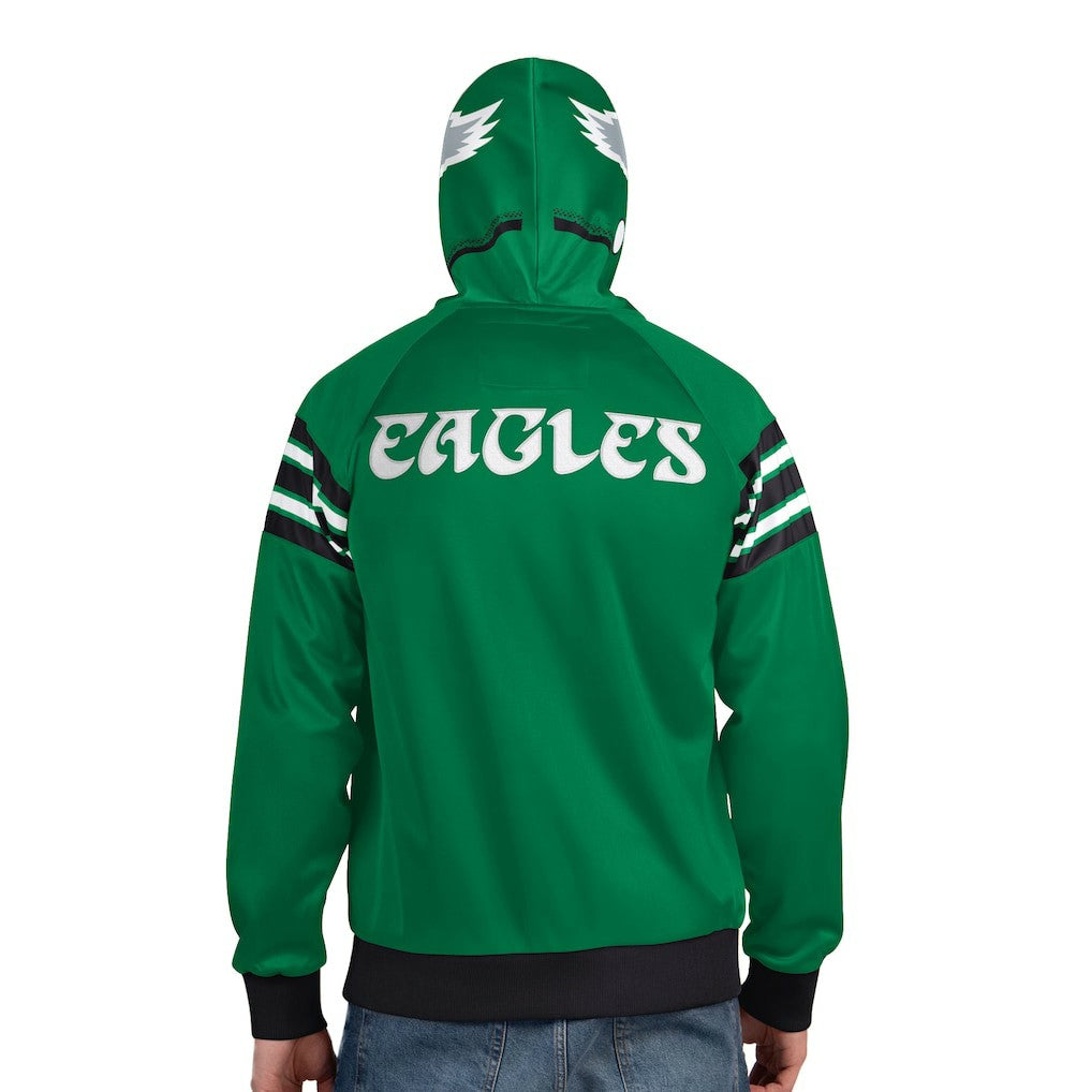 Philadelphia Eagles  Pro Player Retro Helmet Full-Zip Hooded Track Jacket