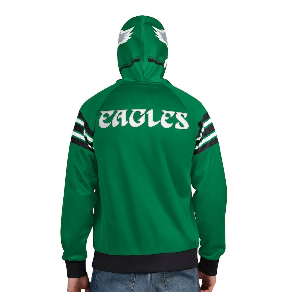 Philadelphia Eagles  Pro Player Retro Helmet Full-Zip Hooded Track Jacket