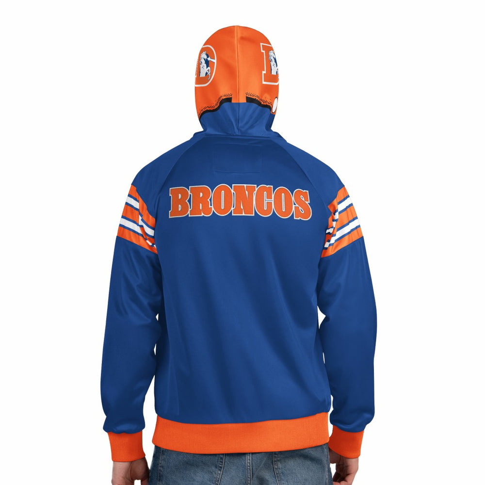 Denver Broncos  Pro Player Retro Helmet Full-Zip Hooded Track Jacket