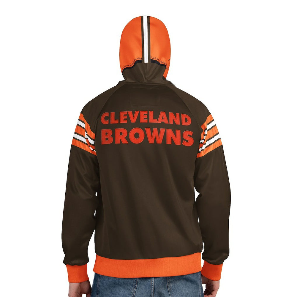 Cleveland Browns  Pro Player Retro Helmet Full-Zip Hooded Track Jacket