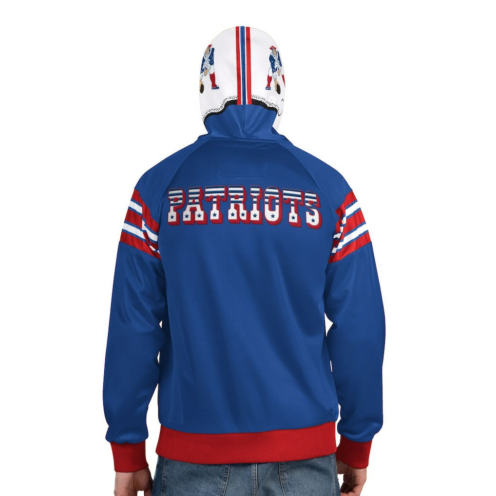 New England Patriots  Pro Player Retro Helmet Full-Zip Hooded Track Jacket