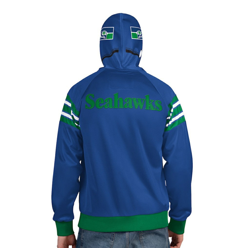 Seattle Seahawks  Pro Player Retro Helmet Full-Zip Hooded Track Jacket