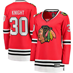 Spencer Knight Chicago Blackhawks Fanatics Women's Home Breakaway Player Jersey Discount
