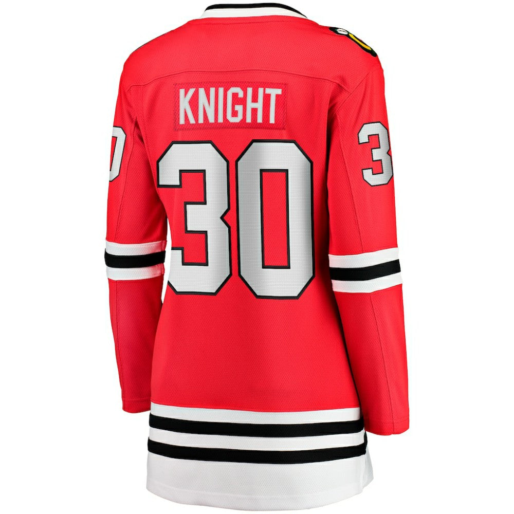 Spencer Knight Chicago Blackhawks Fanatics Women's Home Breakaway Player Jersey Discount