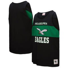 Philadelphia Eagles Mitchell & Ness Retro Colorblock Tank Top