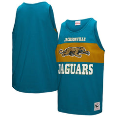 Jacksonville Jaguars Mitchell & Ness Retro Colorblock Tank Top