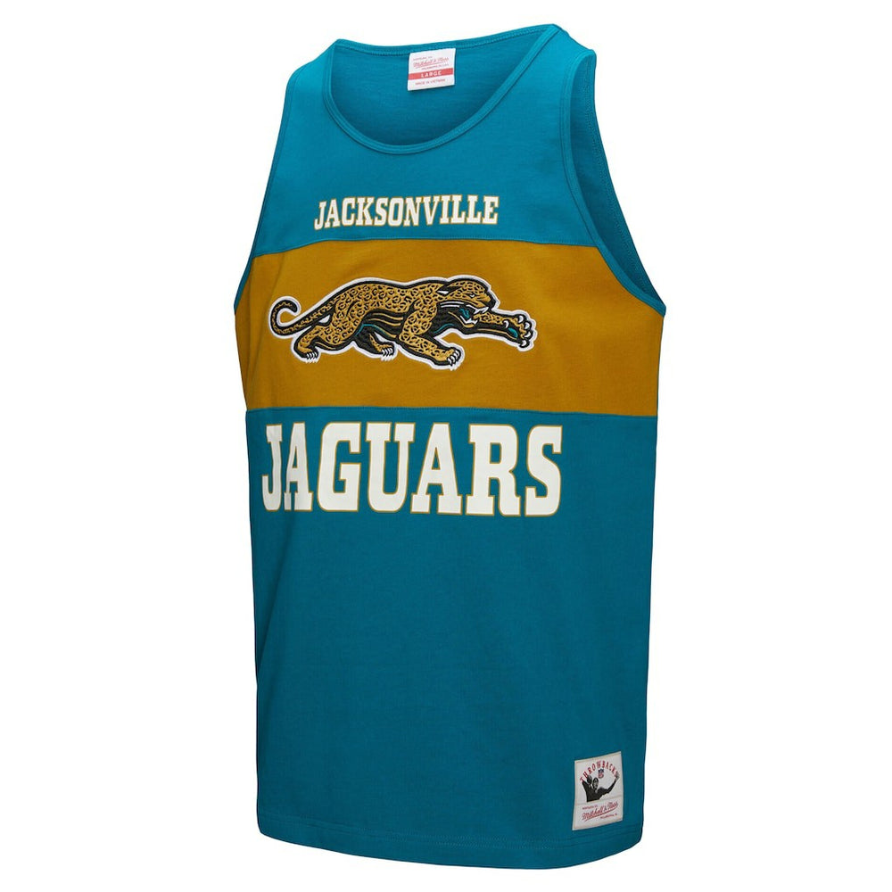 Jacksonville Jaguars Mitchell & Ness Retro Colorblock Tank Top