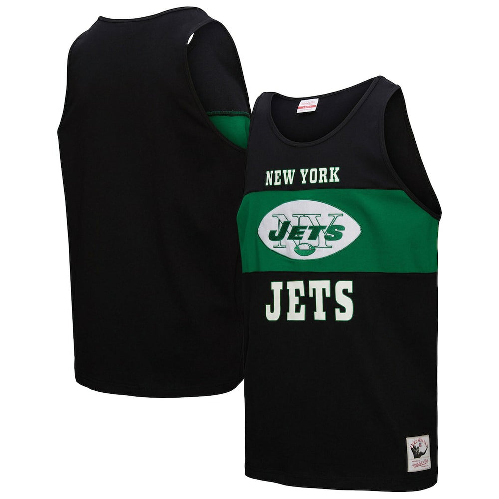 New York Jets Mitchell & Ness Retro Colorblock Tank Top