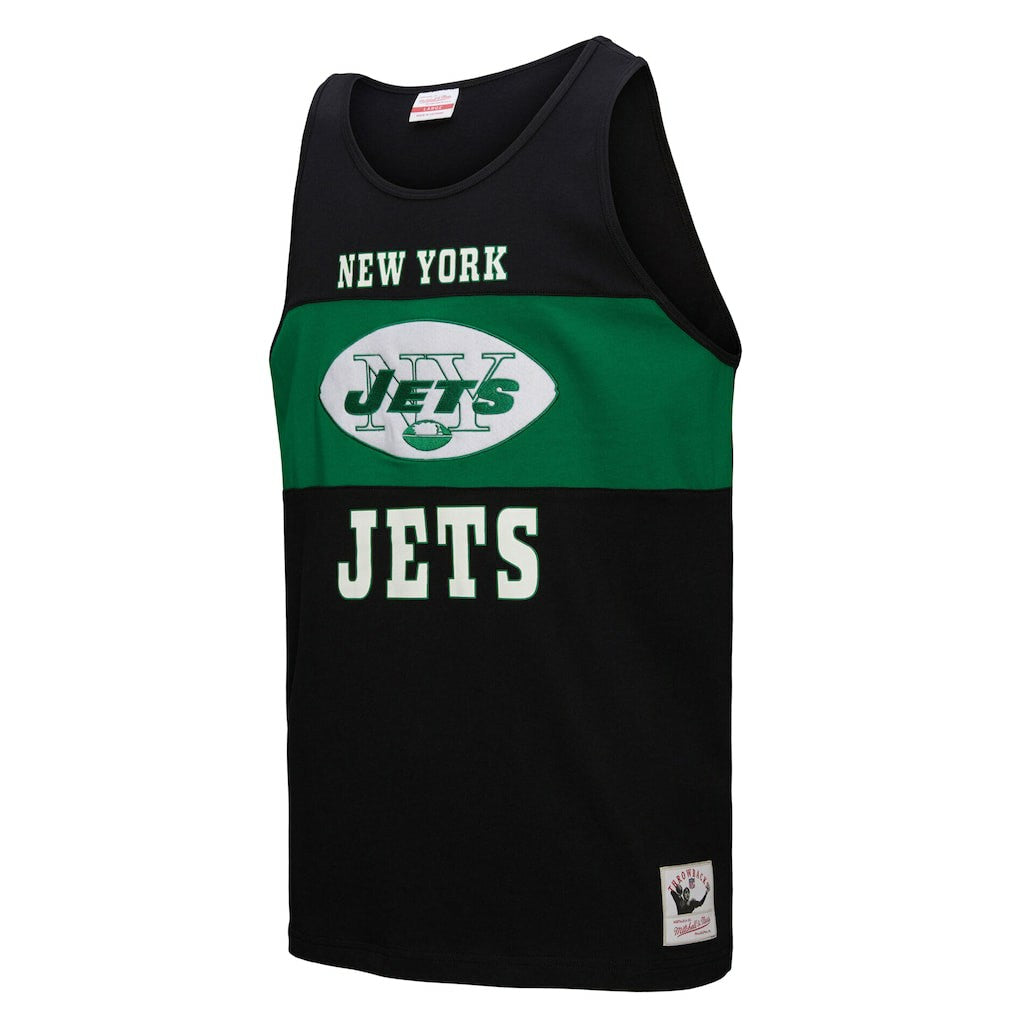 New York Jets Mitchell & Ness Retro Colorblock Tank Top
