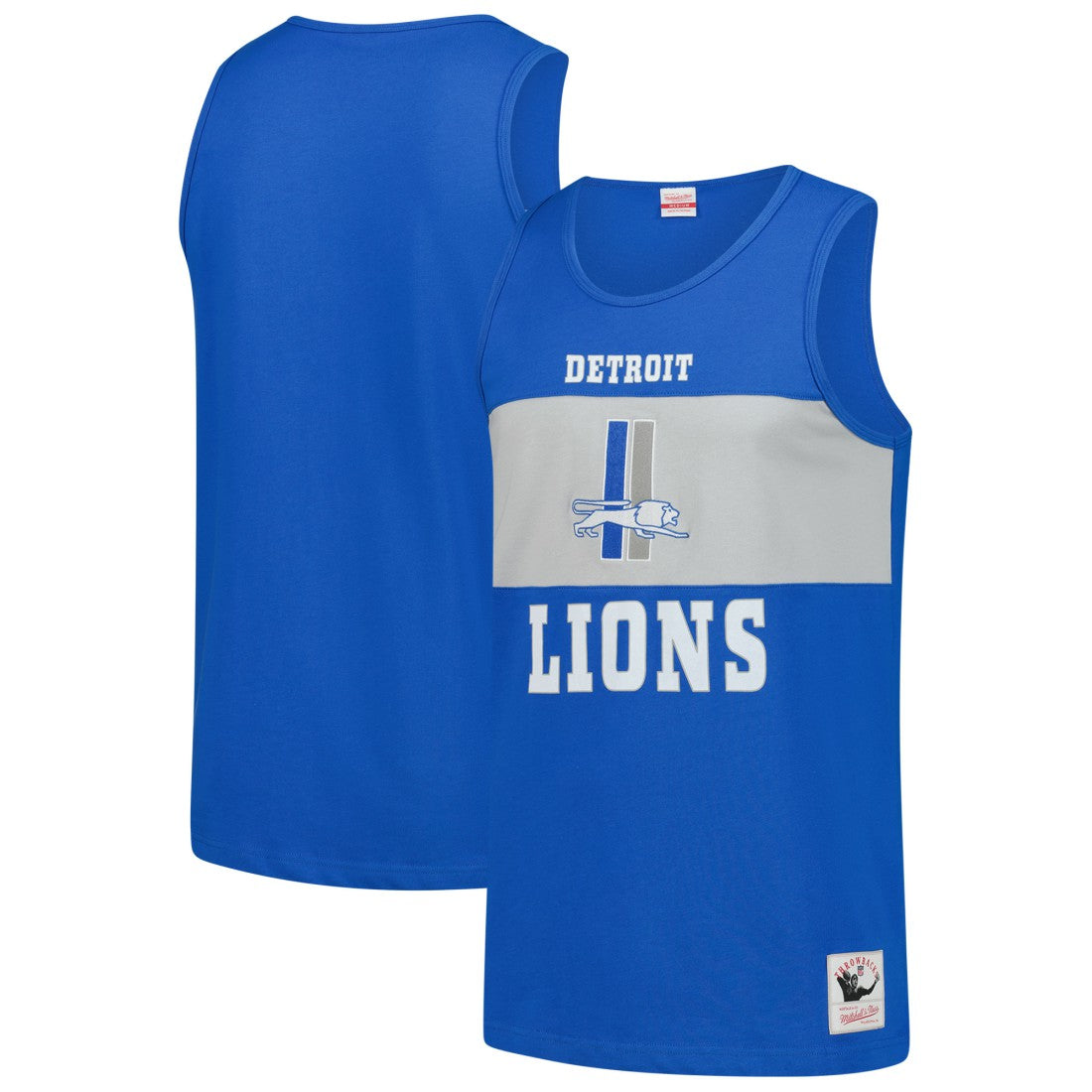 Detroit Lions Mitchell & Ness Retro Colorblock Tank Top