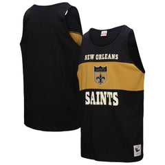 New Orleans Saints Mitchell & Ness Retro Colorblock Tank Top