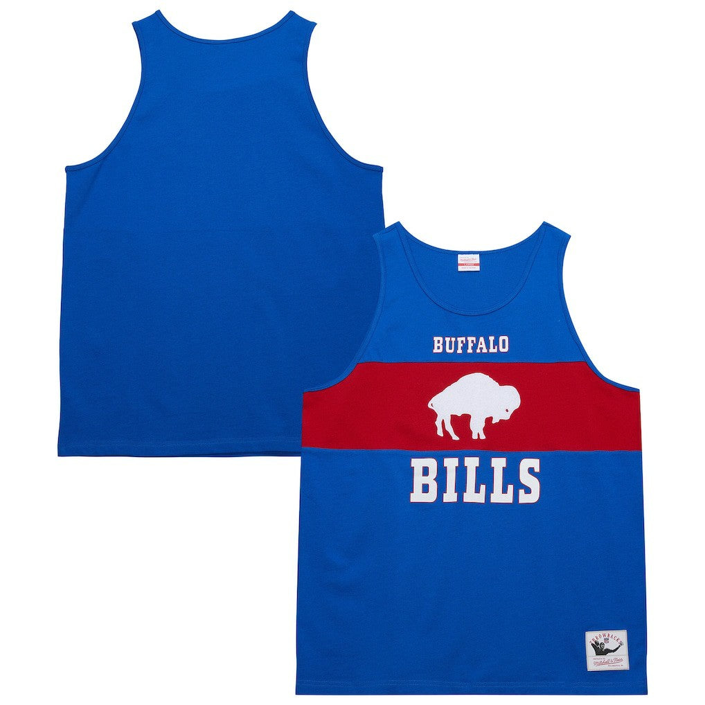 Buffalo Bills Mitchell & Ness Retro Colorblock Tank Top