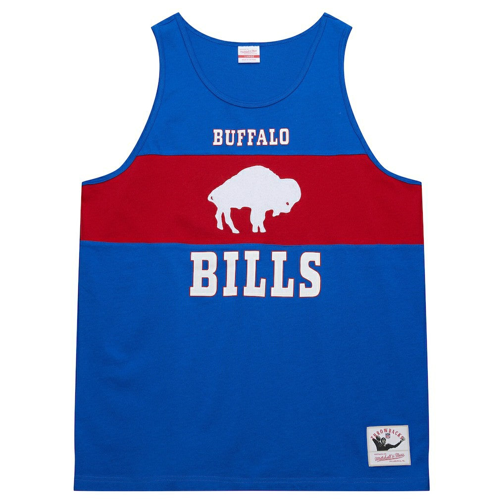 Buffalo Bills Mitchell & Ness Retro Colorblock Tank Top