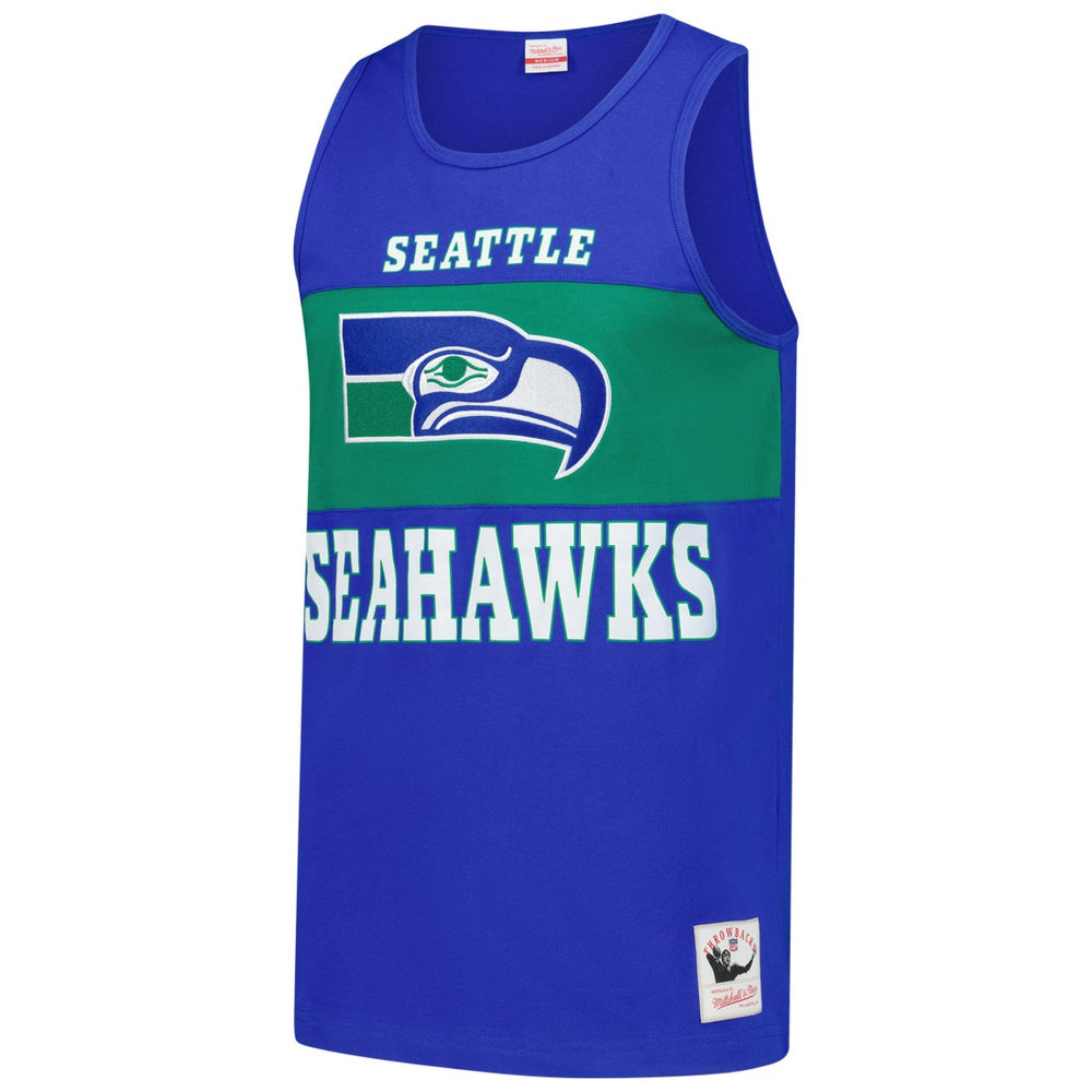 Seattle Seahawks Mitchell & Ness Retro Colorblock Tank Top