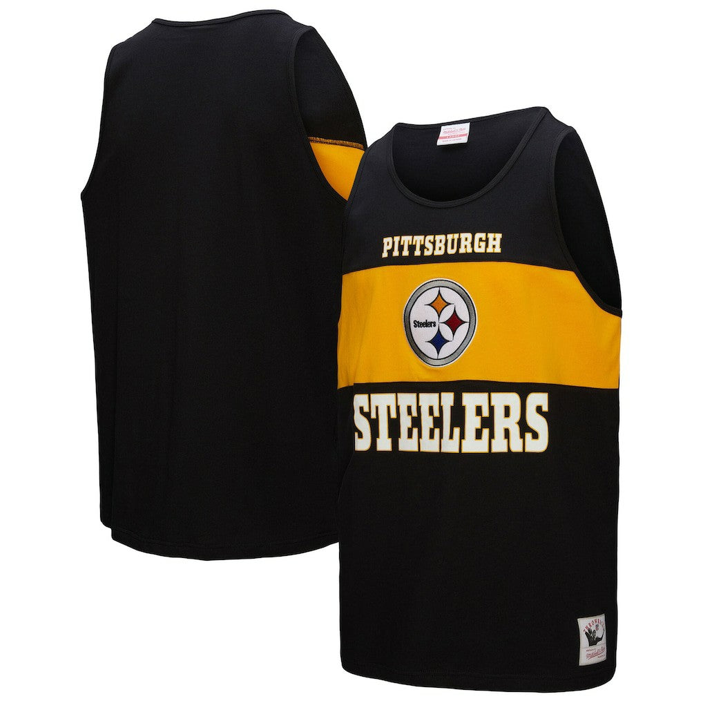 Pittsburgh Steelers Mitchell & Ness Retro Colorblock Tank Top