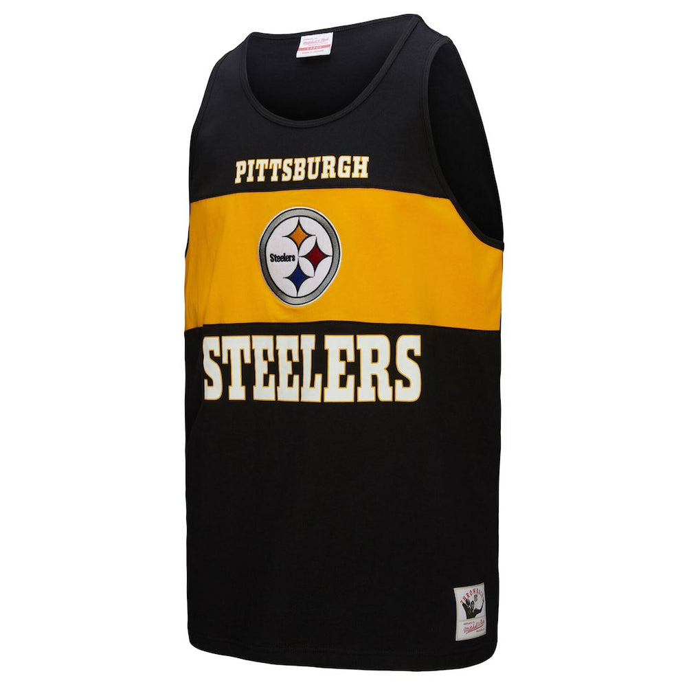 Pittsburgh Steelers Mitchell & Ness Retro Colorblock Tank Top