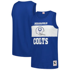 Indianapolis Colts Mitchell & Ness Retro Colorblock Tank Top