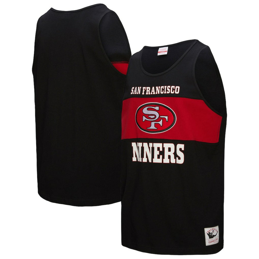 San Francisco 49ers Mitchell & Ness Retro Colorblock Tank Top
