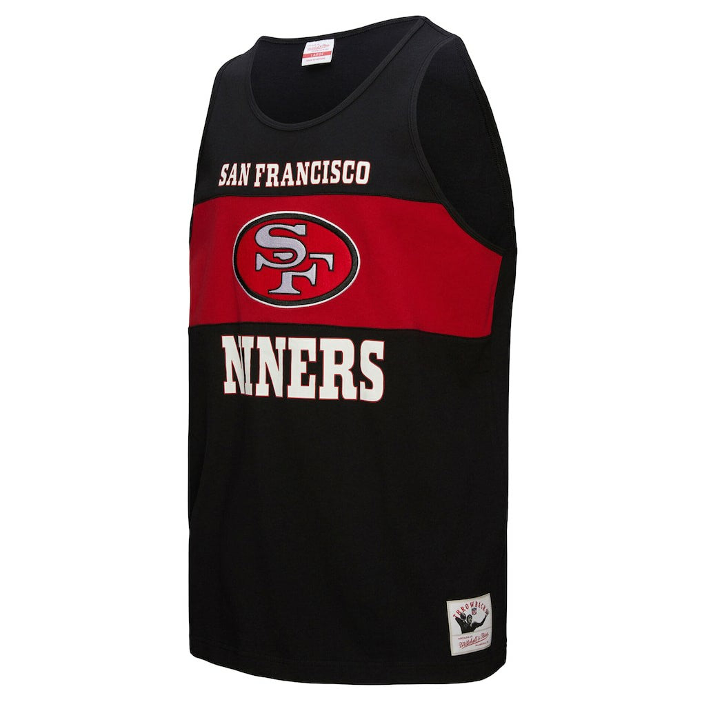 San Francisco 49ers Mitchell & Ness Retro Colorblock Tank Top