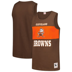 Cleveland Browns Mitchell & Ness Retro Colorblock Tank Top