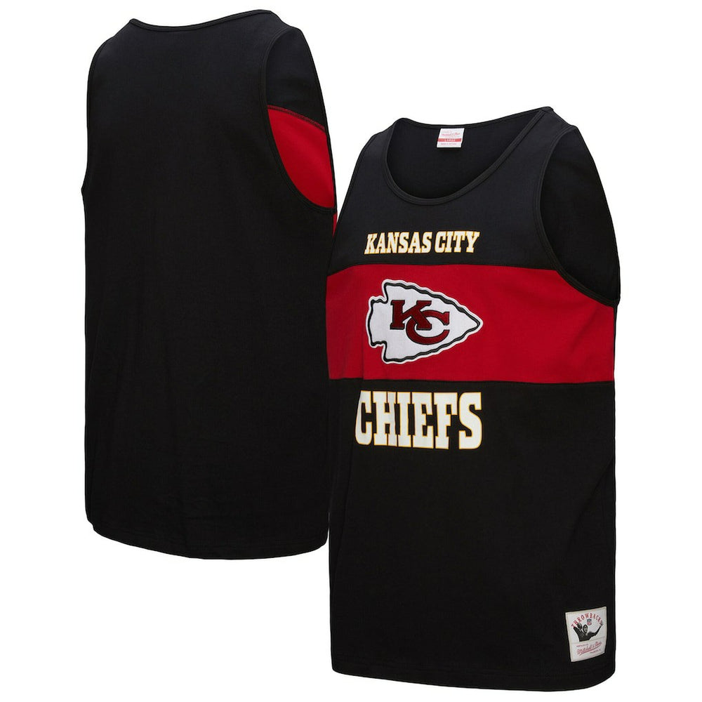 Kansas City Chiefs Mitchell & Ness Retro Colorblock Tank Top