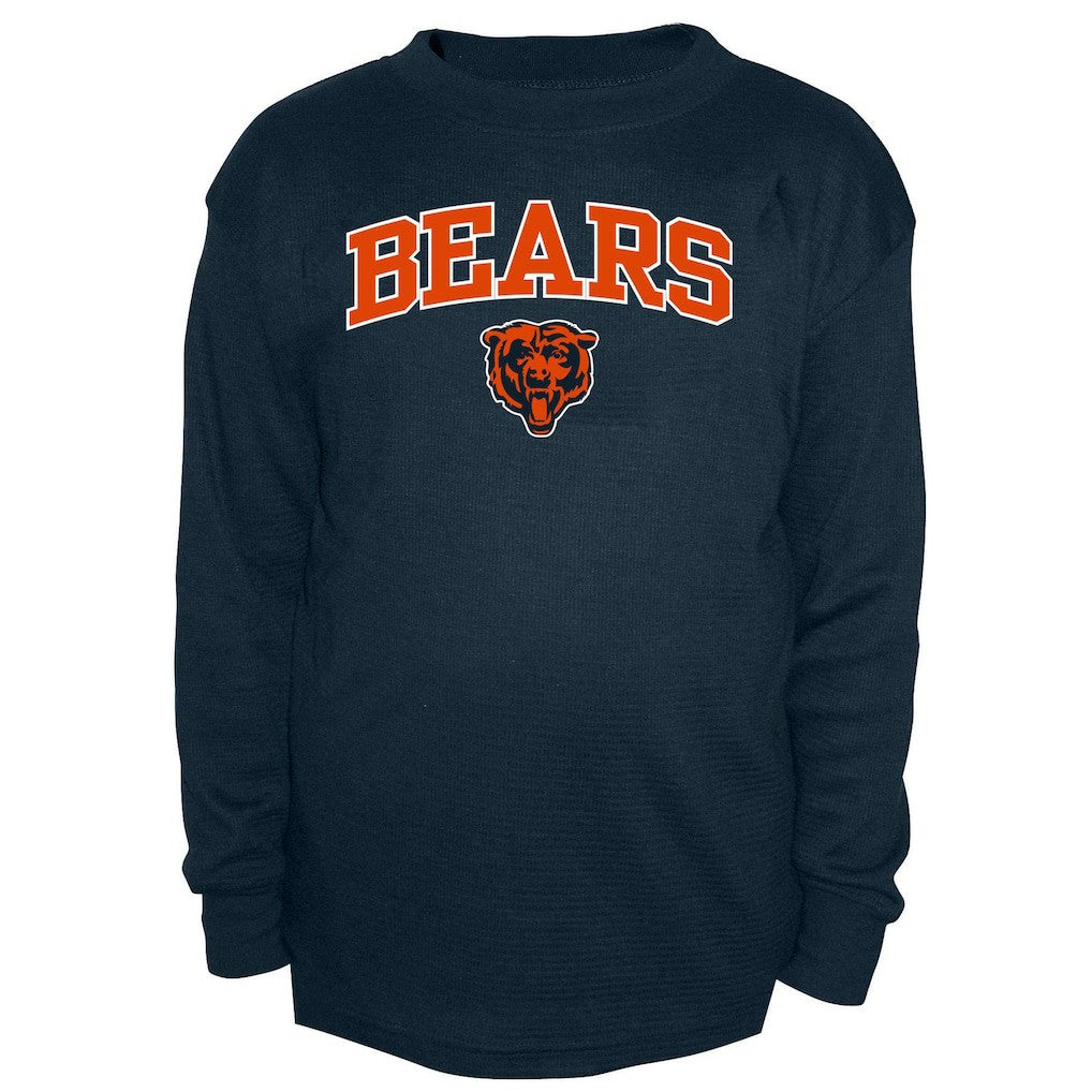 Chicago Bears Fanatics Big & Tall Thermal Long Sleeve Crew Neck T-Shirt