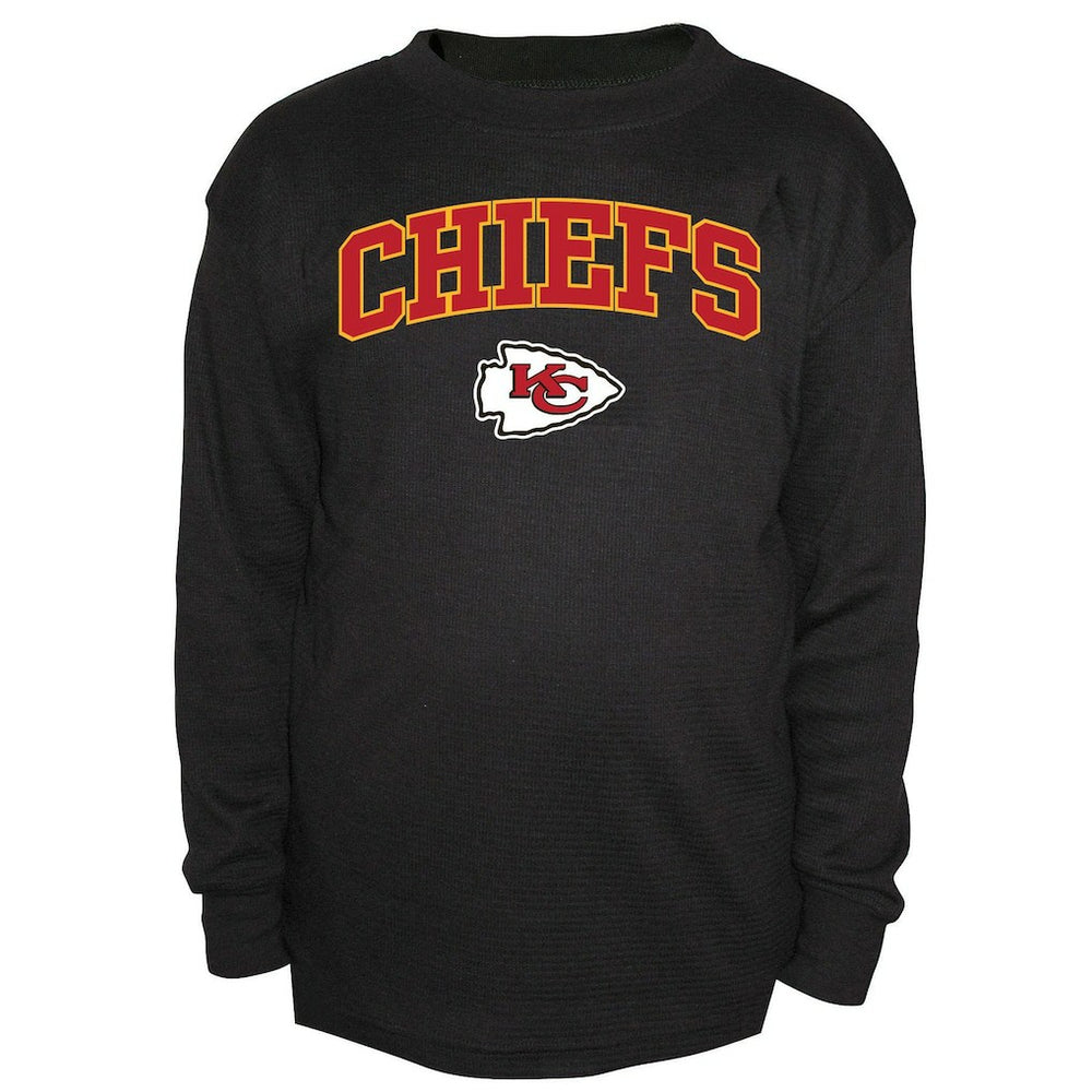 Kansas City Chiefs Fanatics Big & Tall Thermal Long Sleeve Crew Neck T-Shirt
